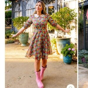 NWT Ivy City Co. Liberty Fabric Cambridge Summer Dress - 12